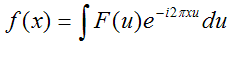 definition of
reverse Fourier transform